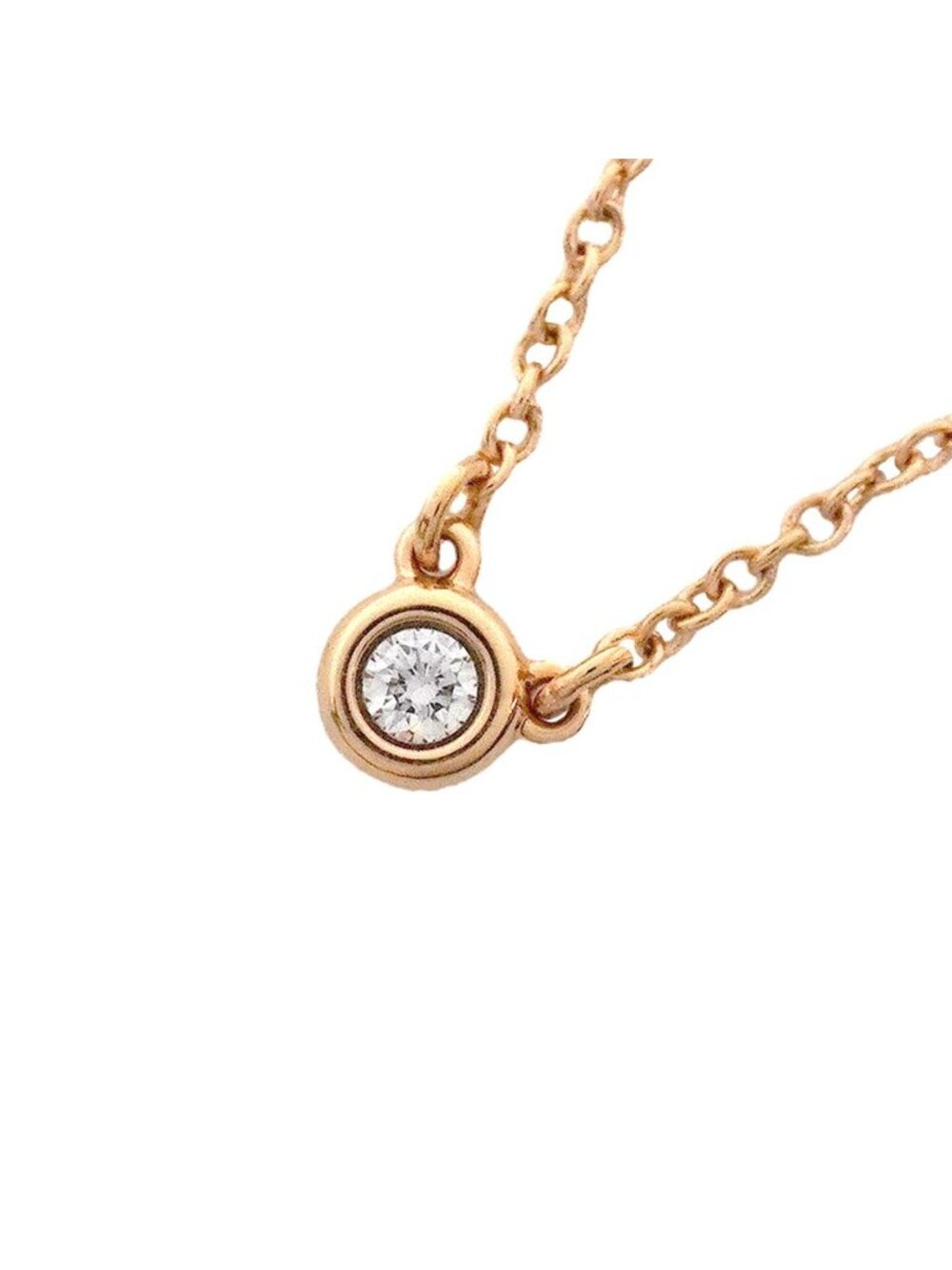 Tiffany & Co Necklace by the Yard Pink Gold Diamond